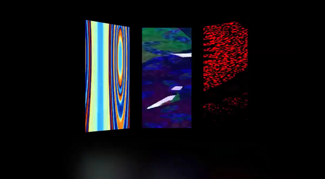 SLAM: grafica generata su 3 pannelli